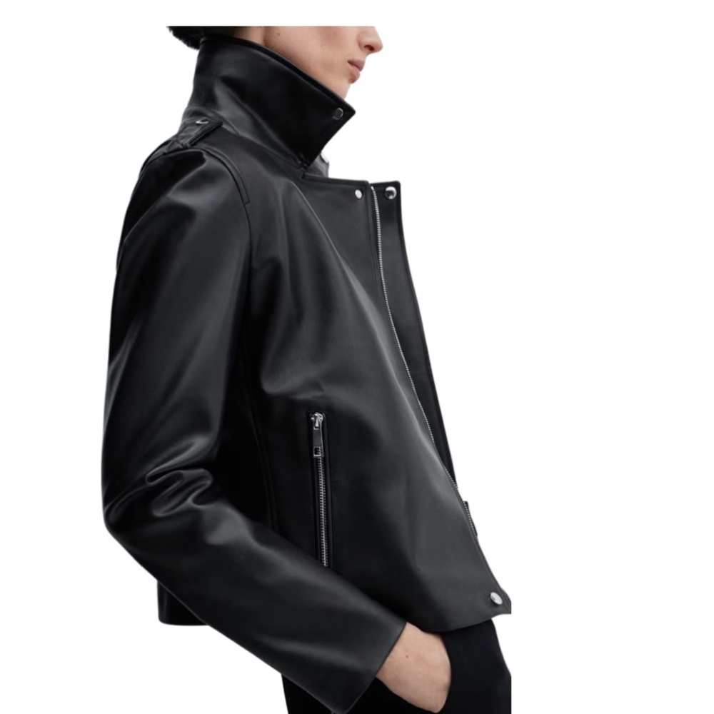 Mango Faux-leather biker jacket
Brand new without tags size small